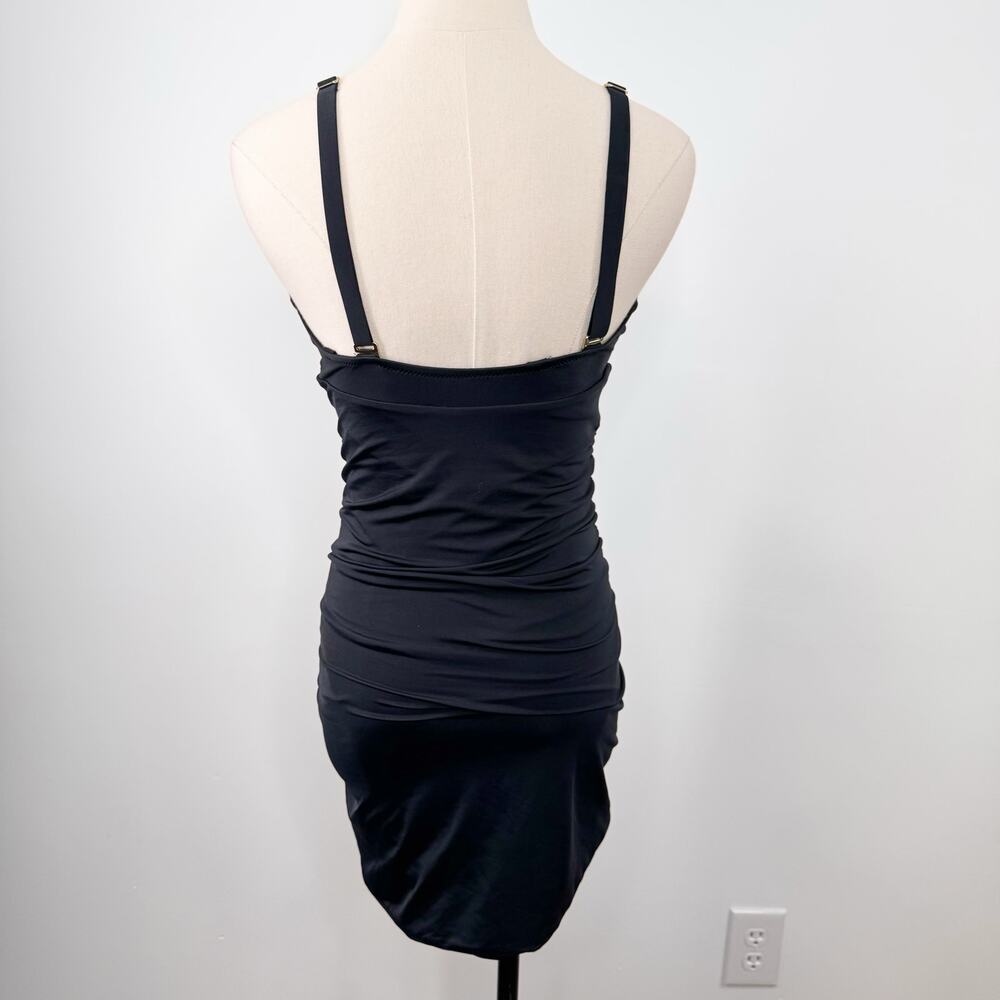 HAH We Are Hot As Hell It Suits U 1 Piece Swimsuit Black Swimdress Vacay Size M - Picture 5 of 11